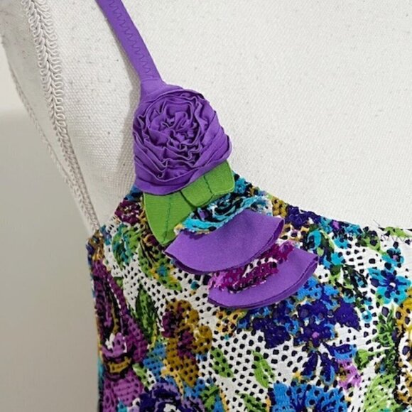 Betsey Johnson Gypsy Rose Swim Beach Cover-Up Dress - Picture 4 of 7